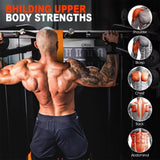 Black (150lb)Heavy Duty Pull-Up Assist Strap System With Foam Handles - Adjustable Resistance Trainer for Pull-Ups and Home Gym Workouts