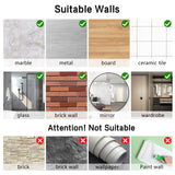 9-Pack Bathroom & Kitchen Organiser Set: 5 Heavy-Duty Clear Adhesive Hooks + 4 Portable Toothbrush Holders(Random Color)