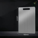 Dual-Sided Stainless Steel Chopping Board - Hygienic & Durable Kitchen Cutting Board for Meat, Veggies & More(24*15cm)