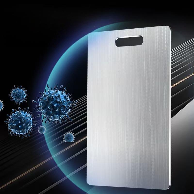 Dual-Sided Stainless Steel Chopping Board - Hygienic & Durable Kitchen Cutting Board for Meat, Veggies & More(24*15cm)