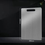 Dual-Sided Stainless Steel Chopping Board - Hygienic & Durable Kitchen Cutting Board for Meat, Veggies & More(28*39cm)
