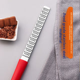 3-PCS Black Stainless Steel Lemon Zester and Cheese Grater 32cm Long Multi-functional Kitchen Grater for Citrus Ginger and Chocolate Australian Home Cooking