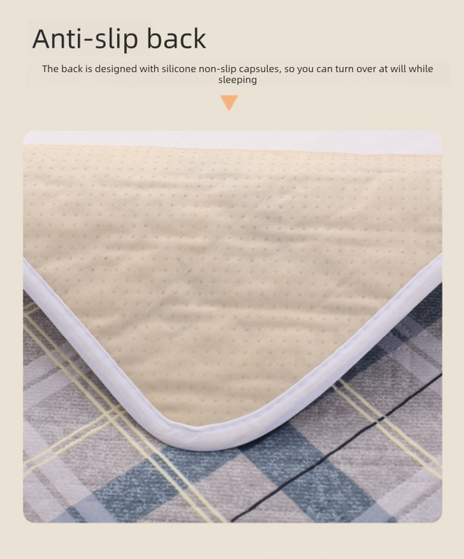 Washable Incontinence Bed Pad 100x150cm Reusable Waterproof Mattress Protector with Non-Slip Backing 4-Layer Absorbent Underpad for Elderly and Adults Dark Brown