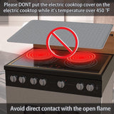Silicone Stove Top Cover 71x50x0.3cm Heat Resistant Electric Cooktop Protector Mat for Kitchen Benchtop and Laundry Black