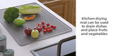 Silicone Stove Top Cover 71x50x0.3cm Heat Resistant Electric Cooktop Protector Mat for Kitchen Benchtop and Laundry Black