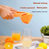 Foldable Manual Lemon Squeezer & Citrus Juicer - Portable Handheld Fruit Press for Fresh Orange & Lime Juice - Space Saving Kitchen Tool - Green