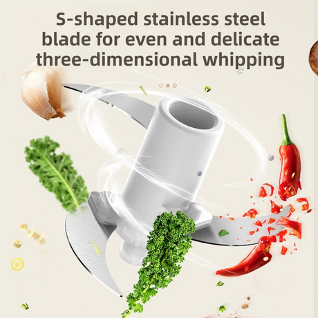 Coffee-Brown Wireless Electric Kitchen Grinder -  Portable 150ml Baby Food Maker with 3 Stainless Steel Blades, USB Charging
