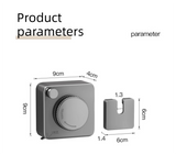 Grey 4.2M Heavy Duty Invisible Retractable Clothesline - Rustproof & Drill-Free Laundry Hanger with 20kg Load Capacity