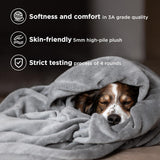Grey Ultra-Soft Coral Fleece Blanket – Lightweight Summer Throw for Office Naps, Air Conditioning, and Cozy Home Use(50*70cm)