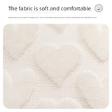 2-PCS Red arrow 45x45cm Heart Pattern Plush Pillow Cover with Insert – Soft Textured Decorative Cushion for Living Room or Bedroom