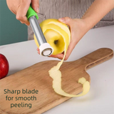 2-in-1 Apple Corer & Peeler Stainless Steel Fruit Prep Tool Kitchen Gadget Green