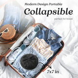 2 PCS Mesh Pop Up Laundry Hamper Collapsible Washing Basket with Side Pocket & Reinforced Handles Portable Dirty Clothes Bin for Dorm Travel & Toy Storage (Sky Blue & Pink)