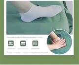 Outdoor Camping Self-Inflatable Air Mattress Portable Foot Press Beach Picnic Mat Foldable TPU Sleeping Pad Green and Grey