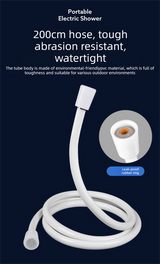 Portable Electric Outdoor Shower Kit Handheld Battery-Powered Shower Head Set for Camping, Dormitories, and Construction Sites