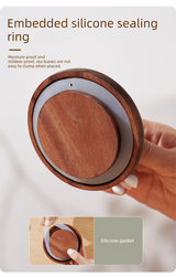 500ml Premium Borosilicate Glass Storage Jar with Acacia Wood Lid & Integrated Spoon