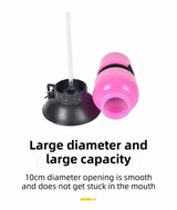 Pink 500ML Portable Pet Dog Water Bottle with 10cm Wide Bowl - Leakproof Travel Drinker for Outdoor Walking and Hiking