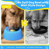Black bowl orange ball Slow Feeding Dog Bowl with Built-In Rolling Ball – Anti-Spill Pet Lick Dish for Healthy Eating Habits