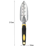 3-Piece Red Gardening Tool Set - Heavy Duty Aluminum Alloy with Bonus Claw Gardening Gloves - Rust Resistant Hand Trowel, Cultivator and Transplanter for Planting, Digging and Weeding