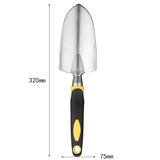 3-Piece Green Gardening Tool Set - Heavy Duty Aluminum Alloy with Bonus Claw Gardening Gloves - Rust Resistant Hand Trowel, Cultivator and Transplanter for Planting, Digging and Weeding