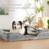 Grey Waterproof Therapeutic Pet Sofa Bed XL - Removable Cover