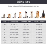 Grey Waterproof Therapeutic Pet Sofa Bed XL - Removable Cover