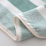 8-Piece Green Luxury Coral Fleece Towel & Bath Sheet Set