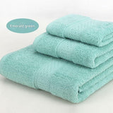 3-Piece Emerald green Towel Set - Soft Absorbent Bath, Hand & Face Towels with Jacquard Weave, Gift Set for Home, Hotel, or Gifting - Durable, Low-Lint, Machine Washable