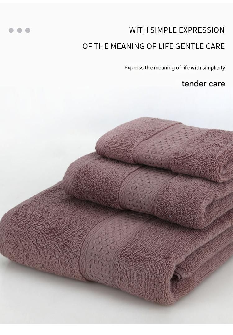3-Piece Red Towel Set - Soft Absorbent Bath, Hand & Face Towels with Jacquard Weave, Gift Set for Home, Hotel, or Gifting - Durable, Low-Lint, Machine Washable