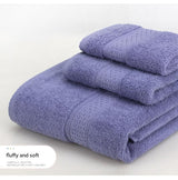 3-Piece Light purple Towel Set - Soft Absorbent Bath, Hand & Face Towels with Jacquard Weave, Gift Set for Home, Hotel, or Gifting - Durable, Low-Lint, Machine Washable