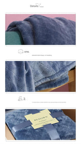 Green 150*200cm Flannel Fleece Blanket - Quilted Diamond Pattern, Soft & Warm Polyester Throw for Office Nap, Sofa, Travel & Bed Use