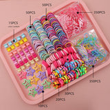895-Piece Cute Hair Accessories Gift Set with Elastic Rubber Bands - Perfect Gift for Girls