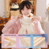 White Winter Scarf Gift Box Set for Women （4-Piece Set: Earmuffs, Hat, Gloves, and Scarf）- Soft Warm Scarf with Luxury Gift Packaging Birthday Present for Girlfriend Wife Daughter