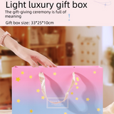 White Winter Scarf Gift Box Set for Women （4-Piece Set: Earmuffs, Hat, Gloves, and Scarf）- Soft Warm Scarf with Luxury Gift Packaging Birthday Present for Girlfriend Wife Daughter