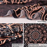 Pink Cat Ear Sunset Projection Lamp and  150x200cm Black Mandala Tapestry Combo - USB Powered ABS Mini Light withPolyester Wall Hanging for Bedroom, Living Room & Photography Ambiance