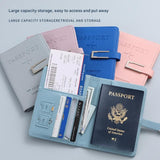 Orange Travel Passport Holder and Notebook Gift Set with Luggage Tag & Metal Pen Business Travel Gift Box