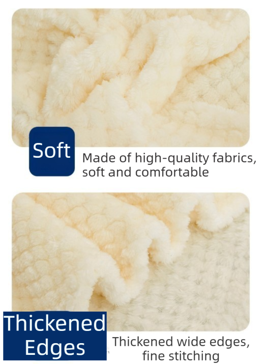 200 x 260cm Mauve Pineapple Grid Plush Sofa Blanket for 2 Seater - Soft Thick Flannel Jacquard Throw, Fade Resistent & Machine Washable, Lightweight Travel and Spring Summer Bedding
