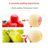 Green 3-in-1 Apple Peeler Slicer and Corer - Manual Hand Crank Fruit Peeling Machine with Strong Suction Base and Stainless Steel Blades,  Kitchen Gadget for Efficient Meal Prep