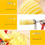 Green 3-in-1 Apple Peeler Slicer and Corer - Manual Hand Crank Fruit Peeling Machine with Strong Suction Base and Stainless Steel Blades,  Kitchen Gadget for Efficient Meal Prep