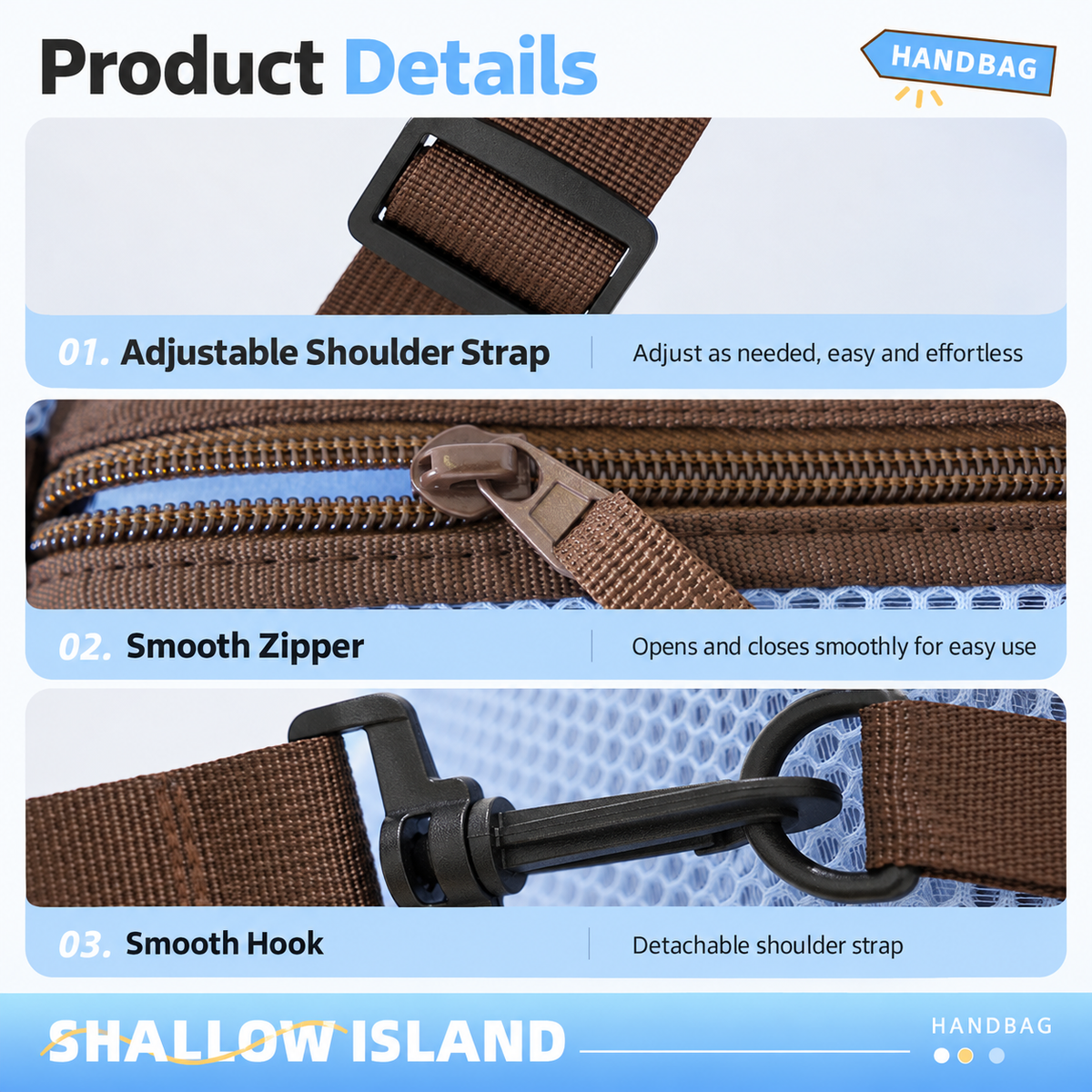 Pink Mesh Beach Travel Bag - Large Capacity Hand Carry and Crossbody Storage Bag with Adjustable Shoulder Strap, Zipper Closure and Front Pocket for Swimming, Beach and Holidays