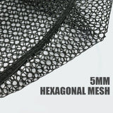 Telescopic Folding Fishing Landing Net - 92cm Aluminium Alloy Handle with 80cm Deep Triangular Mesh Net, One Click Foldable Design for Freshwater and Saltwater Fishing