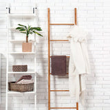 180cm 6 Steps Bamboo Towel Ladder