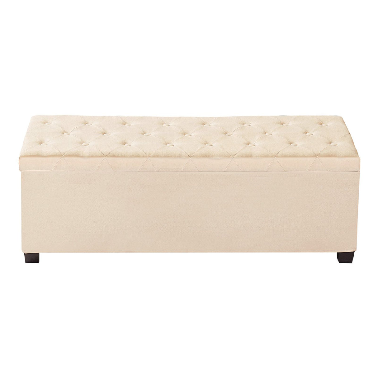 VEVOR Storage Ottoman Bench, Button-Tufted End