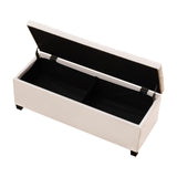 VEVOR Storage Ottoman Bench, Button-Tufted End
