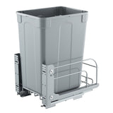 Pullout Trash Can for Kitchen Cabinets, Garbage Waste Recycling Bin, Under Mount Waste Container, with Heavy Duty Metal Soft Close Sliding System and Door Kit, for Sink, Under Counter