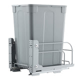 Pullout Trash Can for Kitchen Cabinets, Garbage Waste Recycling Bin, Under Mount Waste Container, with Heavy Duty Metal Soft Close Sliding System and Door Kit, for Sink, Under Counter