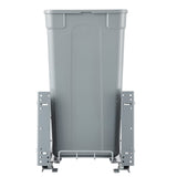 Pullout Trash Can for Kitchen Cabinets, Garbage Waste Recycling Bin, Under Mount Waste Container, with Heavy Duty Metal Soft Close Sliding System and Door Kit, for Sink, Under Counter