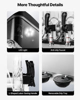 VEVOR Commercial Frozen Drink Maker, 15Lx3 Triple Tank Slushy Machine, 180 Cups Stainless Steel Margarita Smoothie Frozen Drink Machine, Slushie Maker for Home Party Restaurants Cafe Bars