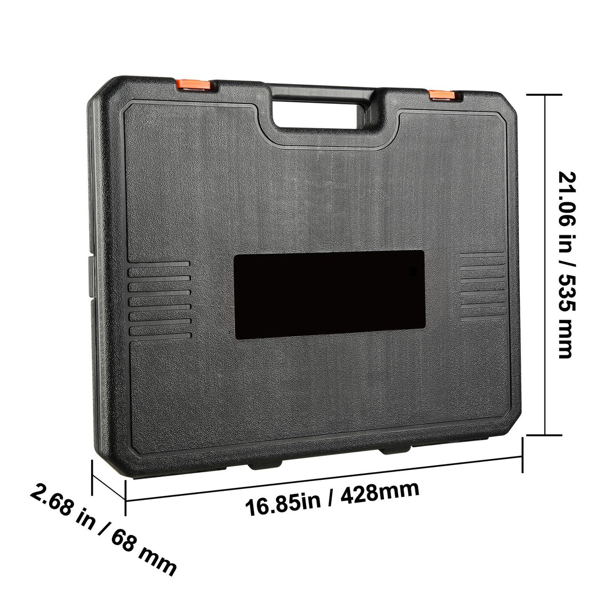1/2" Drive Impact Socket Set, 65 Piece Socket Set SAE 3/8" to 1-1/4" and Metric 10-24mm, 6 Point Cr-V Alloy Steel for Auto Repair, Rugged Construction, Easy-to-Read Size Markings, Storage Case