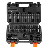 360 Degree Swivel Impact Sockets Set 14pcs 6-Point 3/8in Drive Socket Set