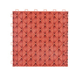 VEVOR Garage Tiles Interlocking, 12 x 12 x 0.53 inch 25 Pack Garage Floor Covering Tiles, Non-Slip Double-Sided Texture Garage Flooring Tiles, for Garages, Basements, Repair Shops, Red